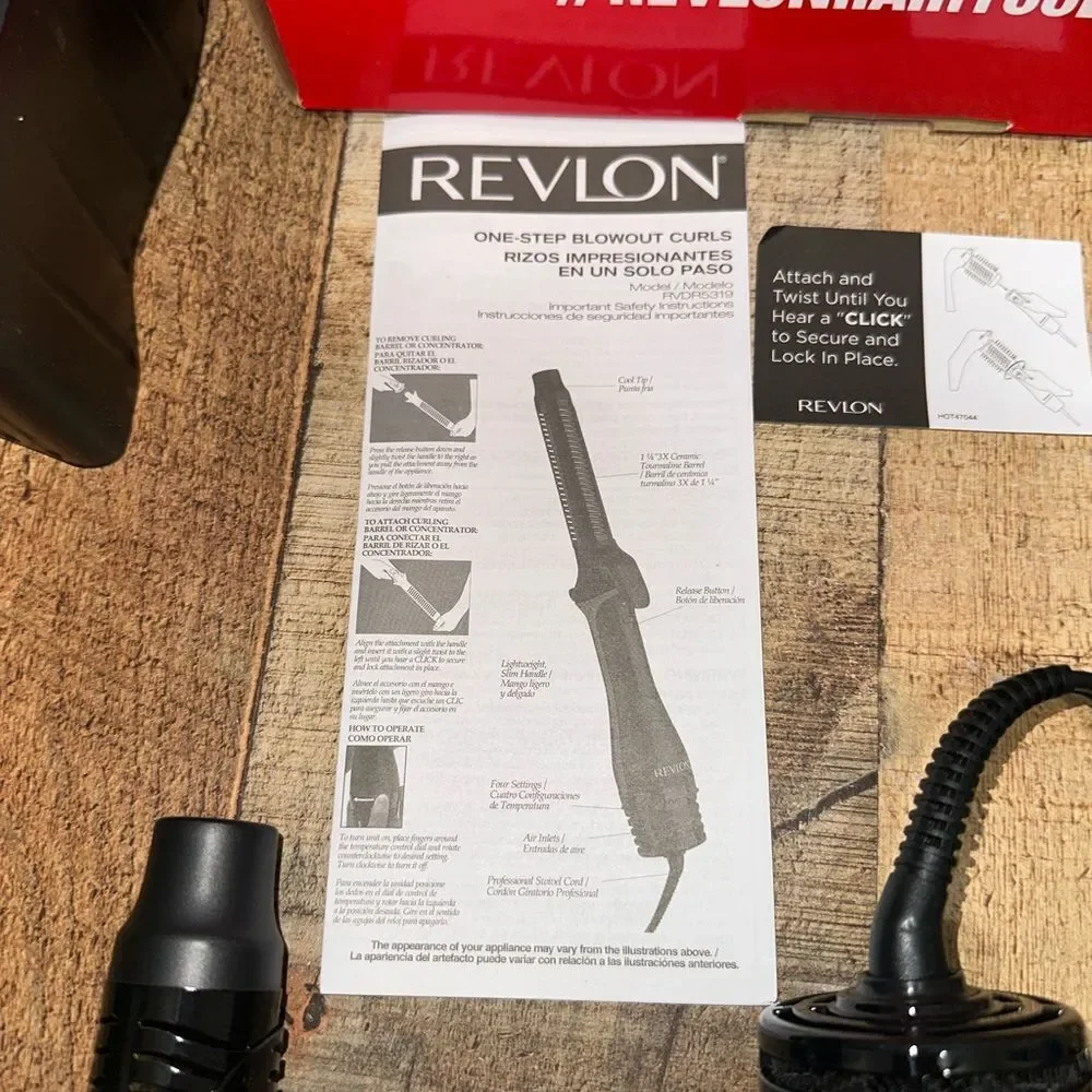 REVLON One-Step Blowout Curls | Dry and Curl in One Step nwt